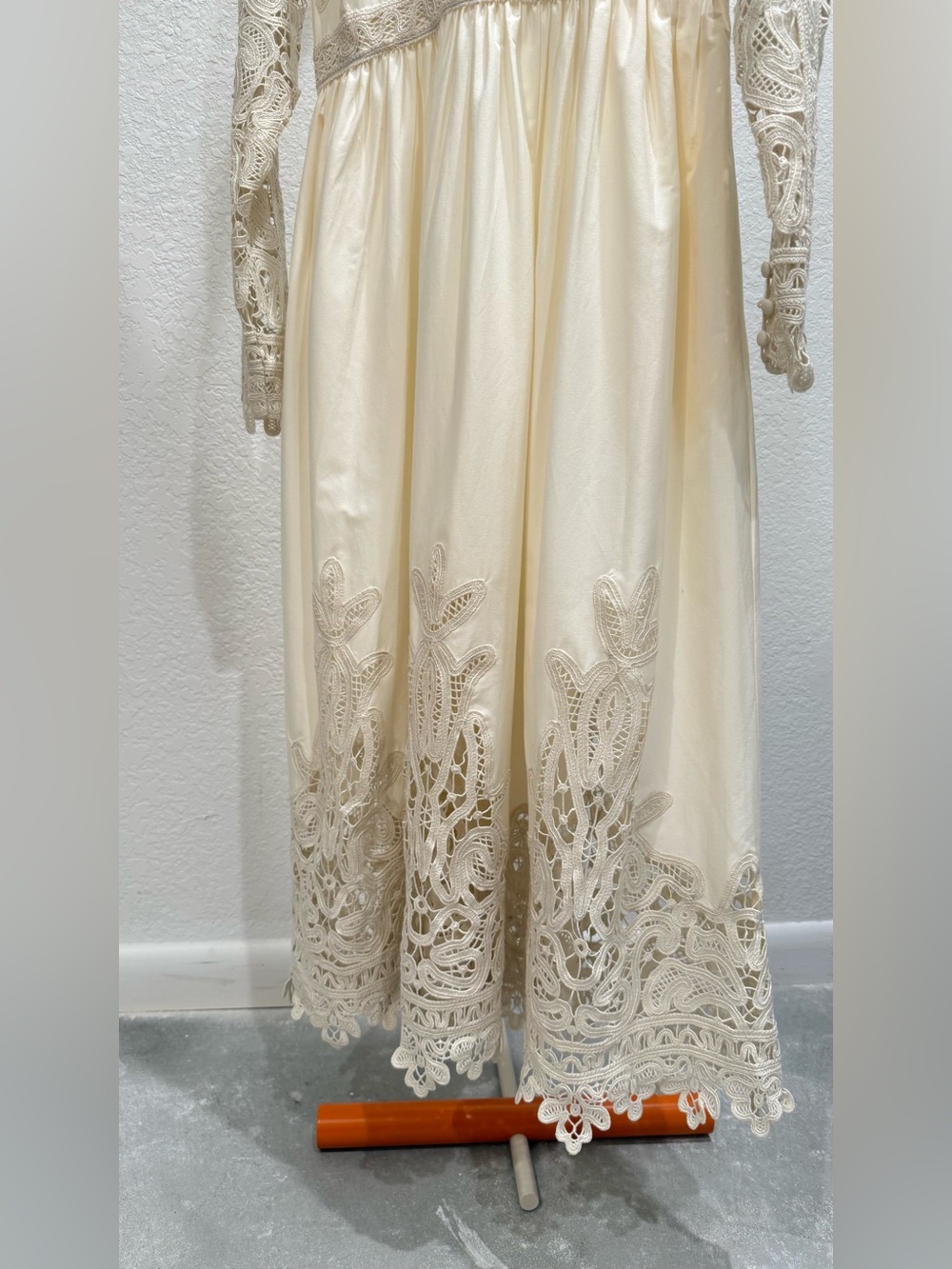New Ulla Johnson Palermo Lace-Trimmed Cotton And Silk Dress SizeUS8 - Picture 14 of 15